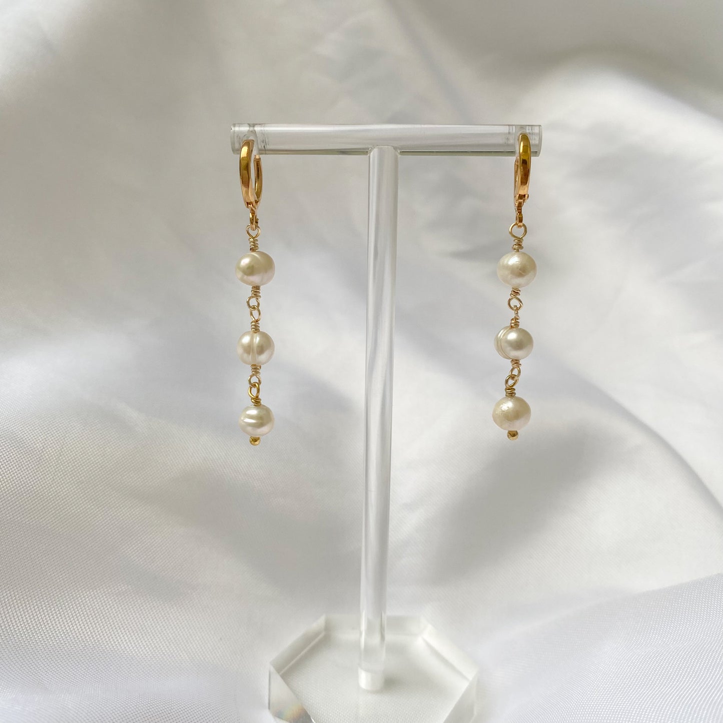 Aretes Perlas de río